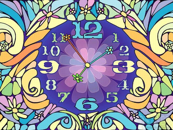 Blossom Clock ScreenSaver for MAC,Blossom Clock ScreenSaver,时钟屏保,blossom clock